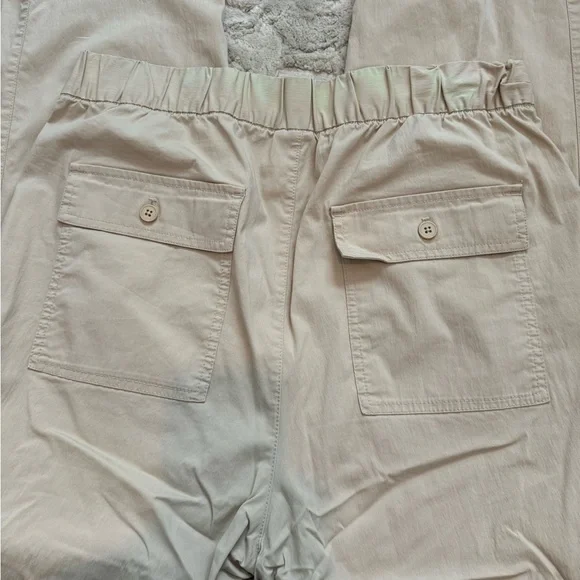 Gap Off-Duty Khaki Pull On High Waisted Pants Large (tall) - Picture 2 of 4